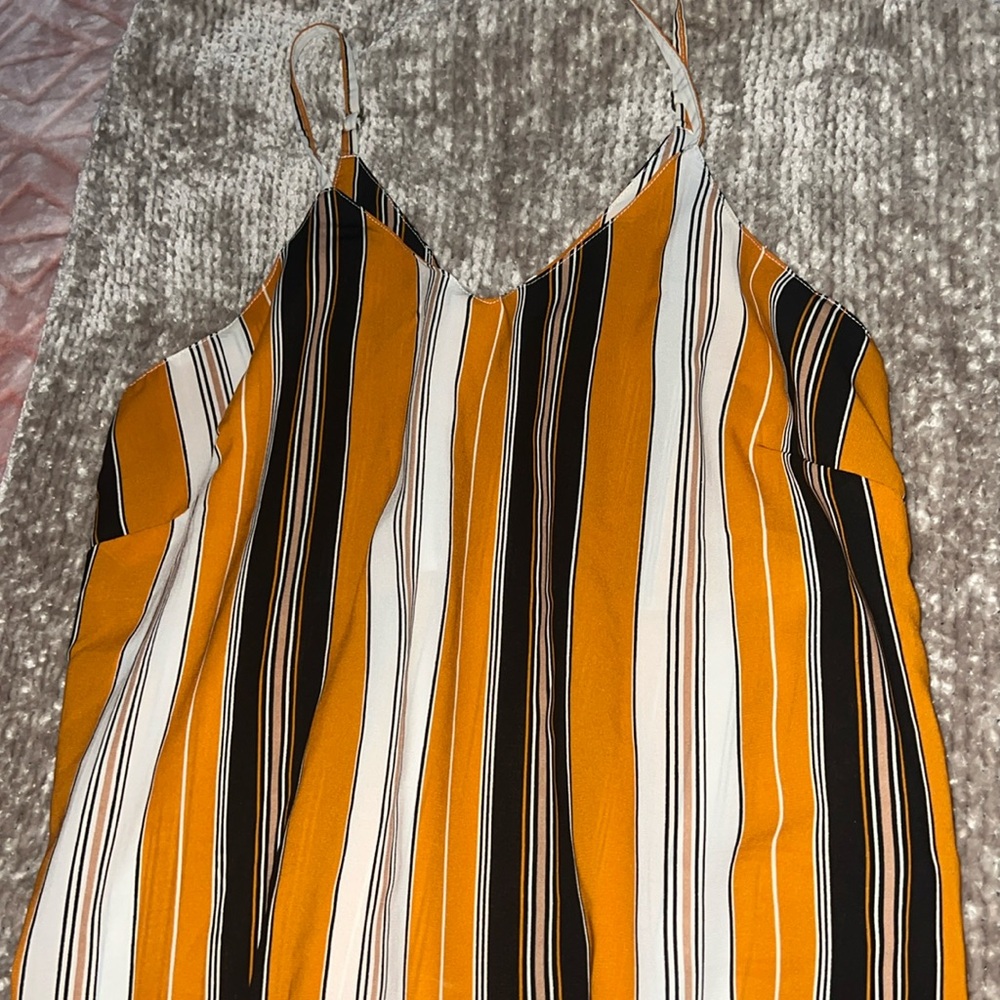Women’s striped spaghetti strap dressy top